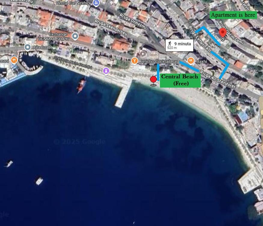 Central Beach Apartment Sarande Luaran gambar